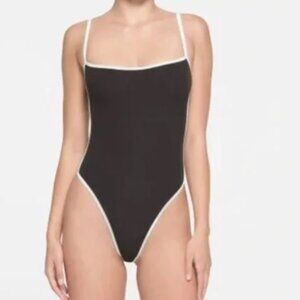 Skims Black and White Bodysuit NWT